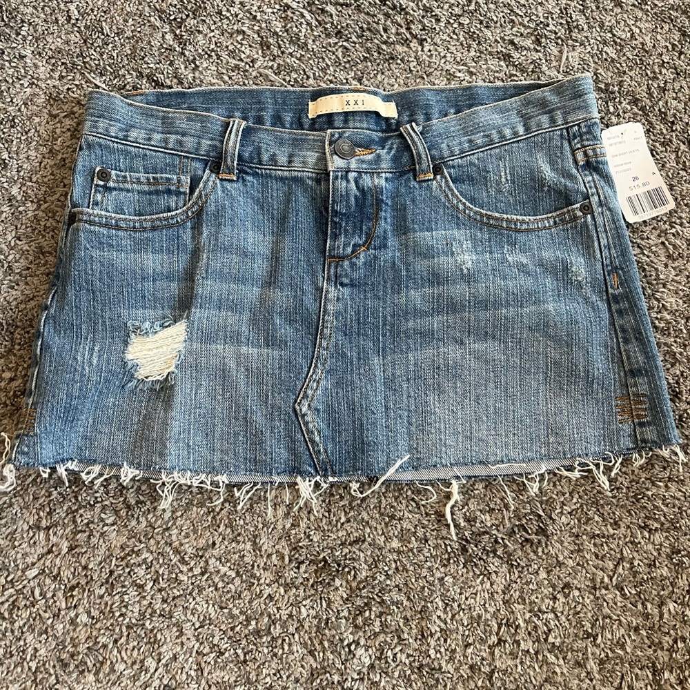 Blue Denim Skirt
